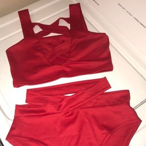 Sexy Cut Out High Wasted Bathing Suit